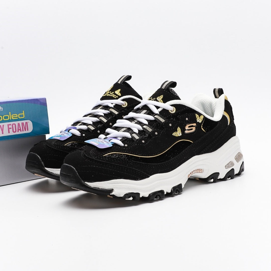Skechers D'Lites 1.0 Women's "Panda" Sneakers