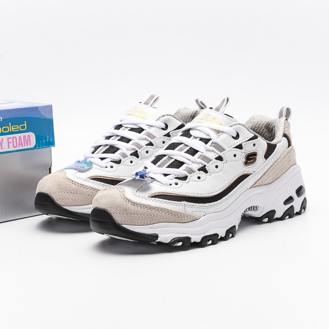 Skechers D'Lites 1.0 Women's "Panda" Sneakers